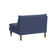 Red from Scalamandre Crafted by Cloth & Company Concord Settee in Solids