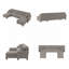 Canapé modulaire de coin Aliye-1781465594