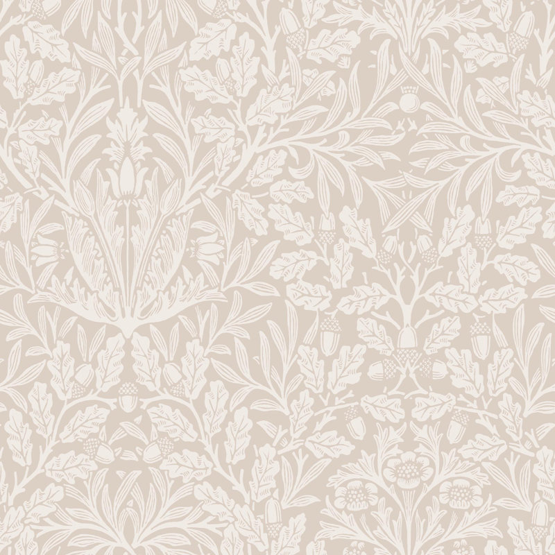 10m x 0.52cm Matte Non-Pasted Wallpaper Roll, Cream