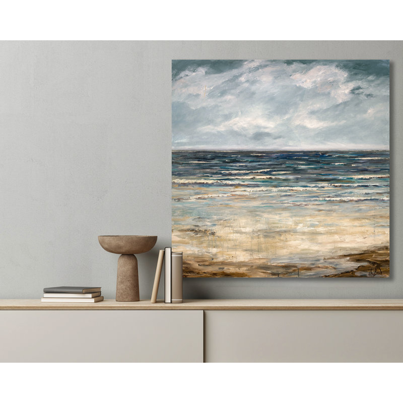 Emerald Sea - Artist Enhanced Canvas Print, 30" H x 30" W x 1.5" D, Unframed