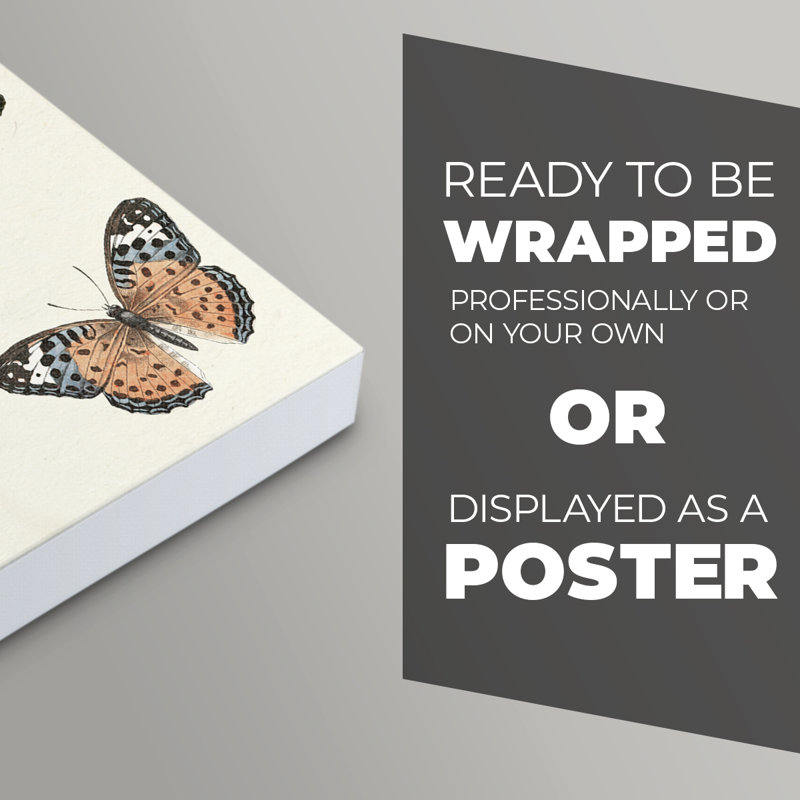 Flutterbys II - impression sur toile seulement - non encadrée, H 60 po x l 40 po