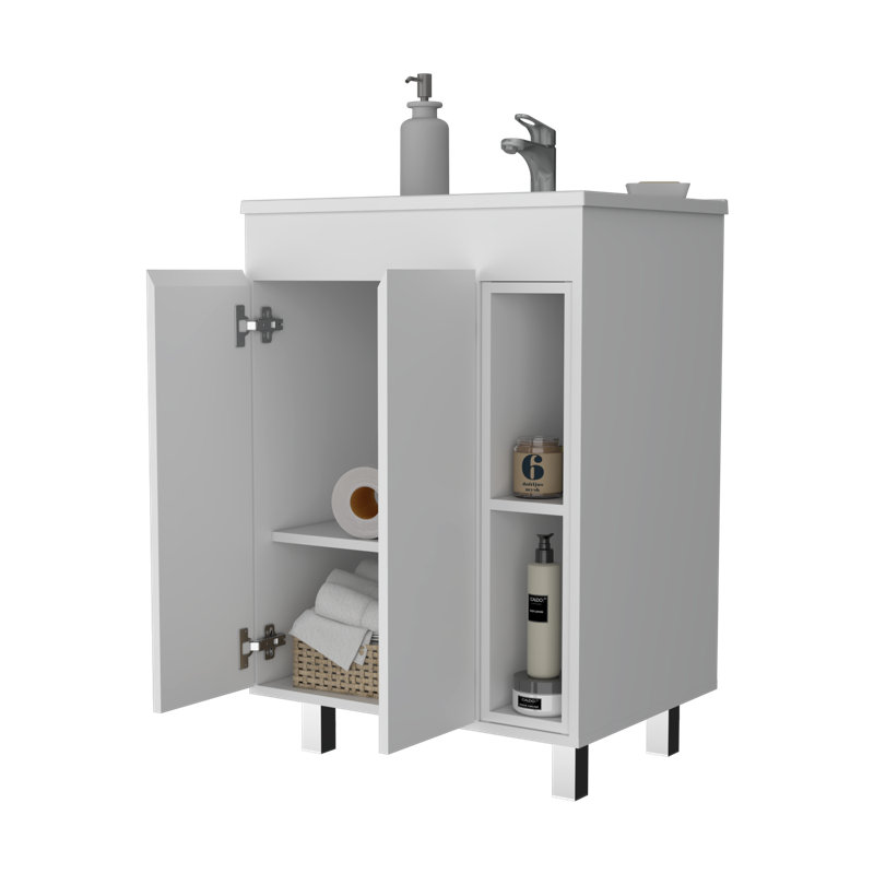 Meuble-lavabo simple avec plateau 23,8 po Zarren