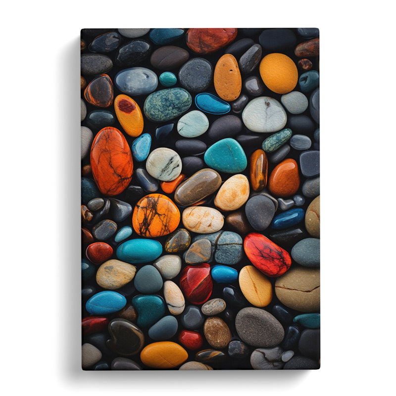 Pebbles Action No.3 - Print, 50cm H x 35cm W x 3cm D