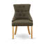 Chaises de salle à manger Friona Parson - Ensemble de 2 chaises capitonnées en tissu Gotham-556177876-556177877