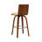 26” Faux Leather Wooden Swivel Bar Stool-938061273