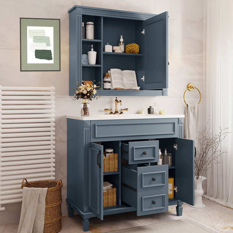 Ensemble de meuble-lavabo simple 35,9 po Pismo