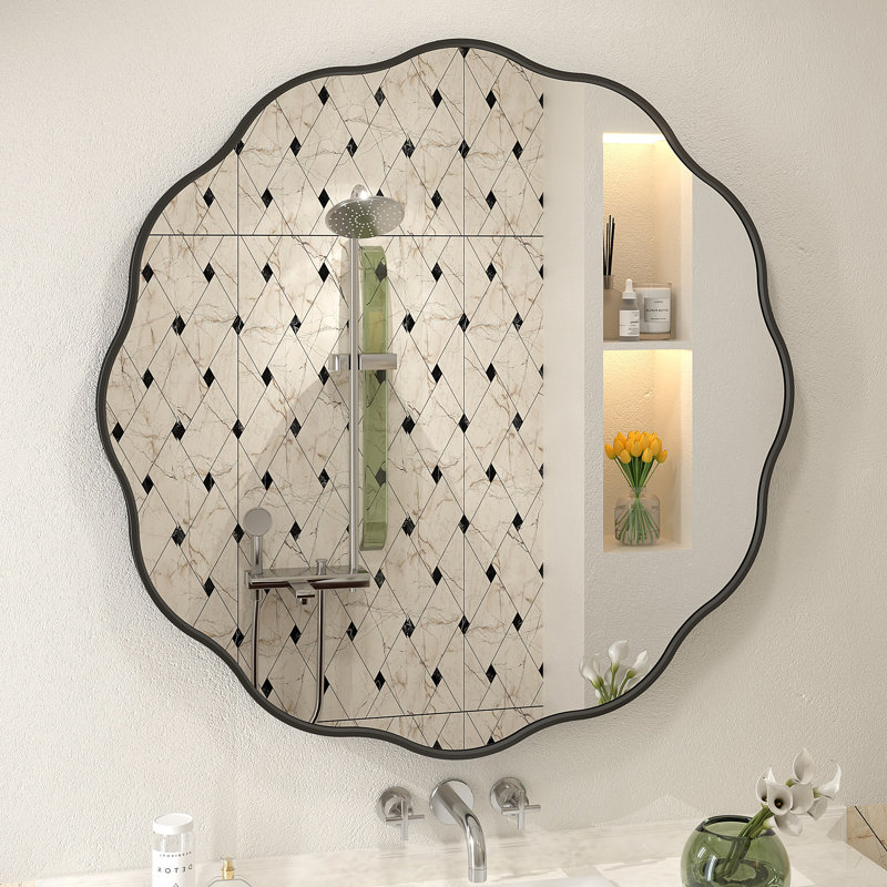 Miroir de salle de bain Amara, 40 po x 40 po