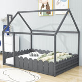 Eslick Full Size House Bed with Fence