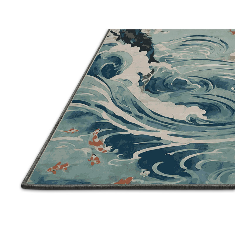 Tapis gris soyeux et moelleux, Carré 6 pi