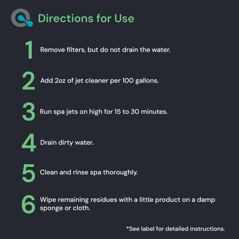 Jet Line Cleaner - 1 gallon | Spa à action rapide et nettoyeur de jets pour spas