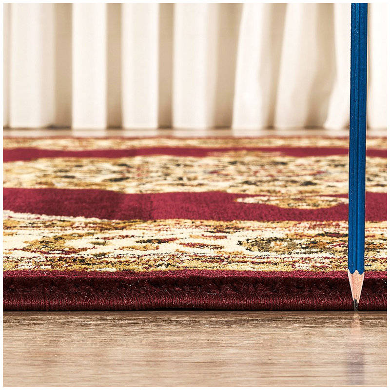 Tapis classique, Rectangulaire 2 pi x 3 pi, Rouge
