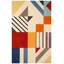 Tapis ivoire / bleu / rouge / jaune en laine touffeté à la main Tripoli-2096449364