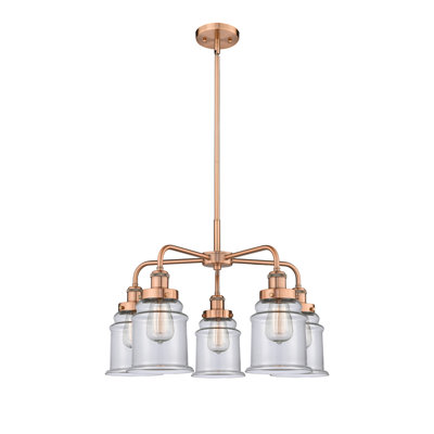 Lustre en forme de cloche à 5 lumières Alvi