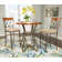 Jefferson 3 Piece 36" Round Pub Table Set