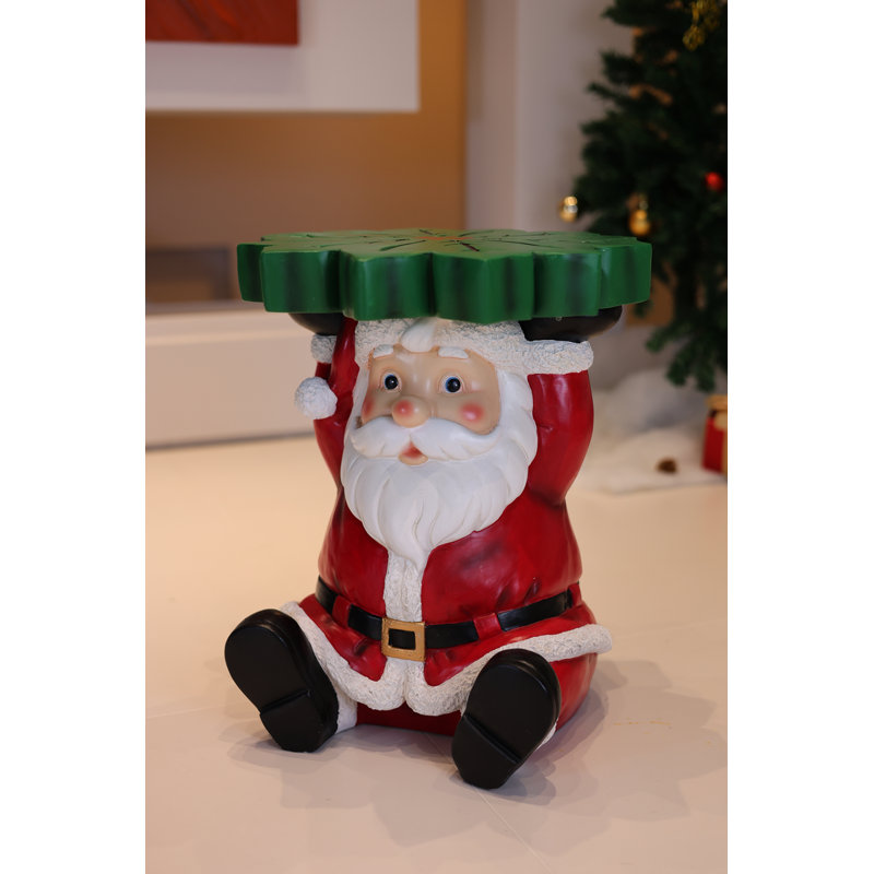 Lighted Santa Christmas Side Table Decor Battery Operated Indoor Use Only