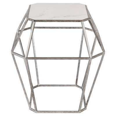 Paris Stone Frame End Table