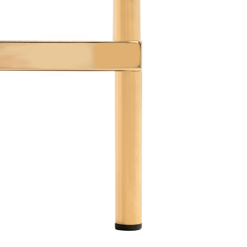 Hedwige Glass End Table with Storage