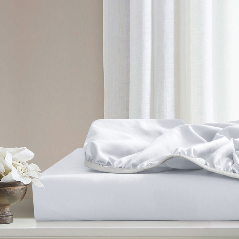 White Full Deep Pocket Microfiber Fitted Sheet Set