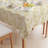 Rectangular Tablecloth, 100% Cotton, 60X84", Golden Specks-308048898