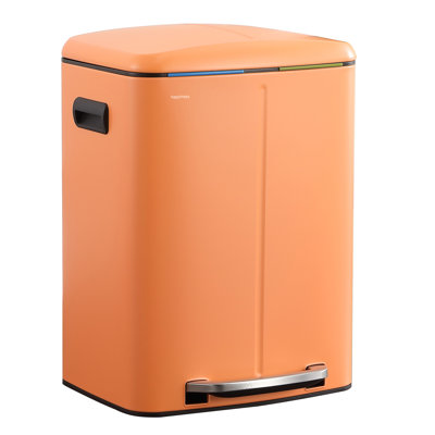 Step On Multi-Compartment Trash/Recycling Bins - 10.6 Gallons