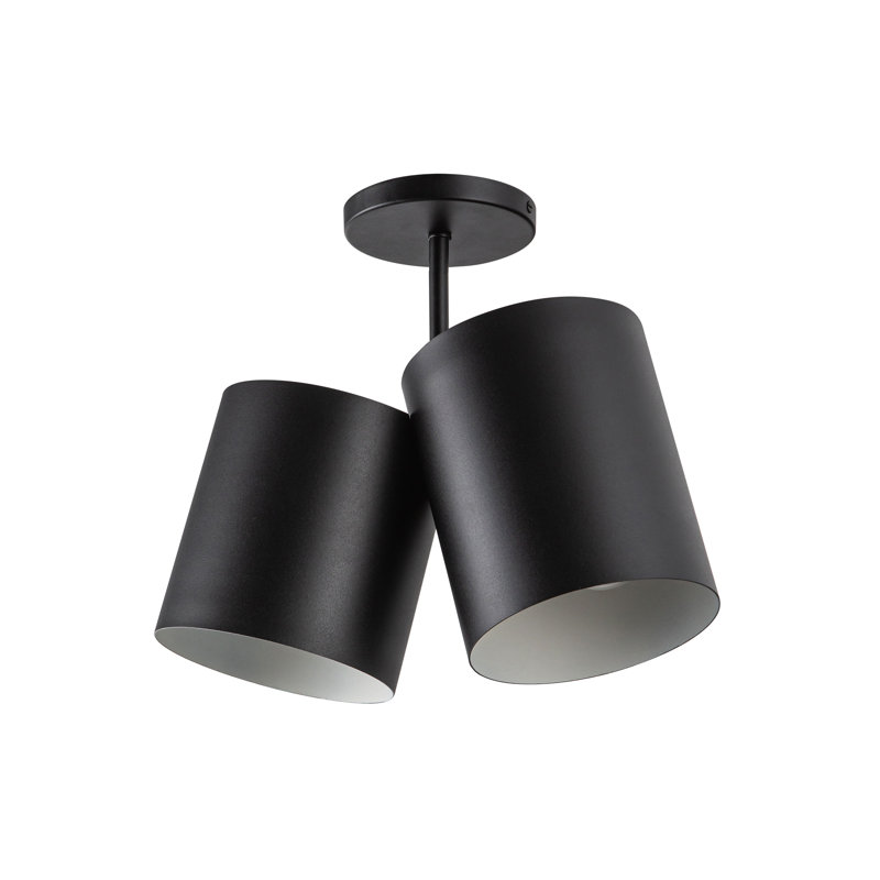 Keiko 2 - Light Semi Flush Mount, Black