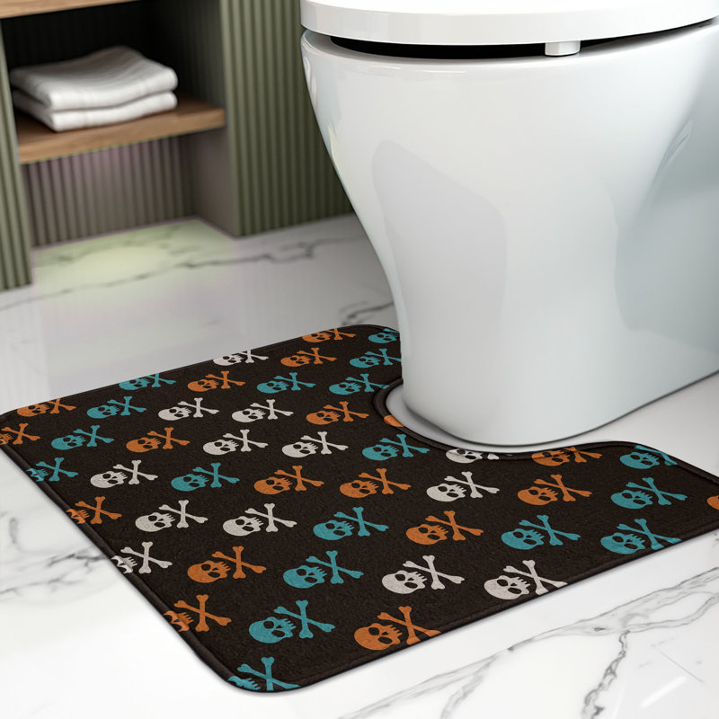 Multicolore tapis de salle de bain en U Pirates