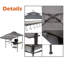 8 pi L 5 pi. D Barbecue en acier avec auvent pliable-67161436