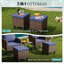 Ensemble de conversation modulaire en osier avec repose-pieds pour 3 personnes-1478456612-1478456615