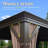 Hardtop Gazebo, Outdoor Gazebo With Galvanized Steel Double Roof, Aluminum Frame, Built-In Gutter System, Curtain And Netting, Metal Gazebo Pavilion For Patio Deck Garden-110360509-112593642