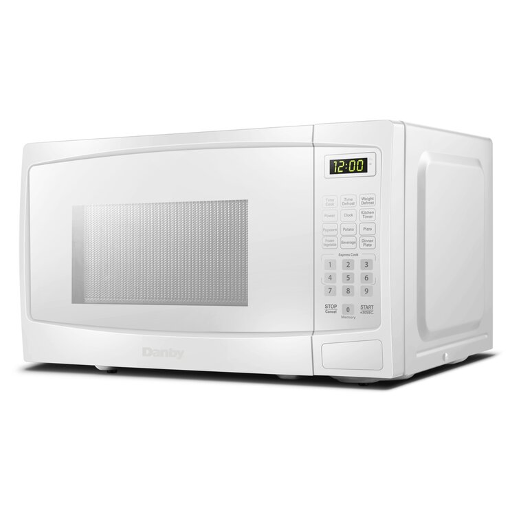 Hamilton Beach 1.1 Cu. ft. Countertop Microwave Oven, 1000 Watts, White Stainless Steel, Size: Mid-Size