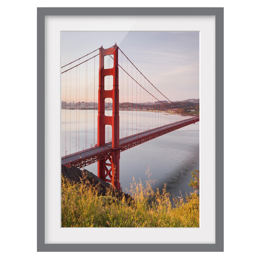 Gerahmtes Poster Golden Gate Bridge in San Francisco