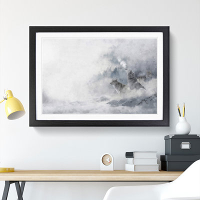 Wolves in Winter - Picture Frame Painting