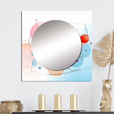 Lipan - Miroir géométrique carré moderne pour décoration murale