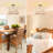 Claritha Wood Semi Flush Mount-1349459062