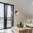 Mariello 1 - Light Dimmable Modern Black/Brass Wall Sconce with Seeded Glass