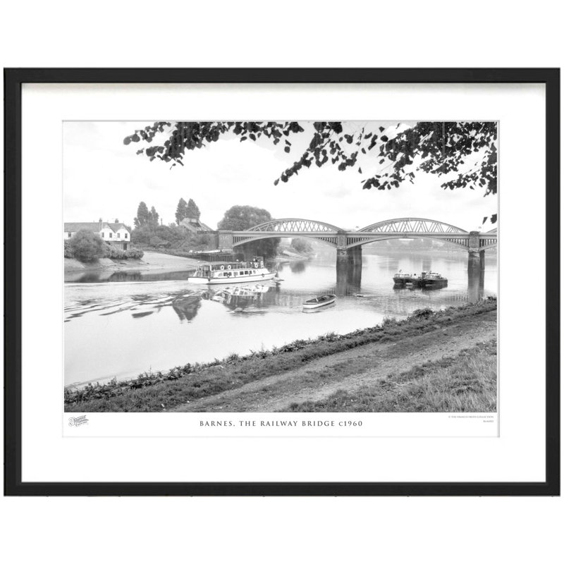 Barnes, The Railway Bridge C1960 by Francis Frith - Single Picture Frame Print, 60cm H x 80cm W x 2.3cm D