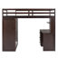 Lit mezzanine avec tiroirs, bureau et garde-robe