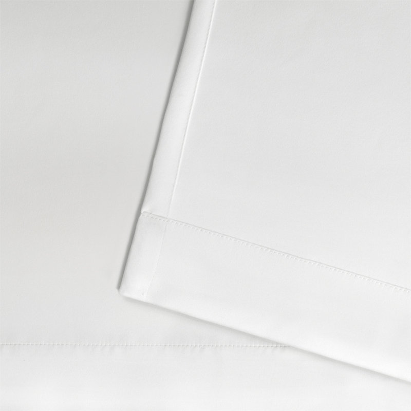 Ensemble de 2 rideaux à œillets TOWN & COUNTRY BASICS Cabana pour intérieur et extérieur, White, 54" W x 120" L