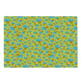 Ambesonne Mushroom Cutting Board Large Size Mushrooms Pattern Yellow Multicolor