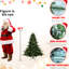 Arbre de Noël 7 pi, 2257 pointes, pe / mixte, base large pour de superbes présentoirs, branches articulées, installation sans effort, support en métal, 84 po de hauteur, 65 7 pi de hauteur avec conception réaliste Grand Impact, rapide