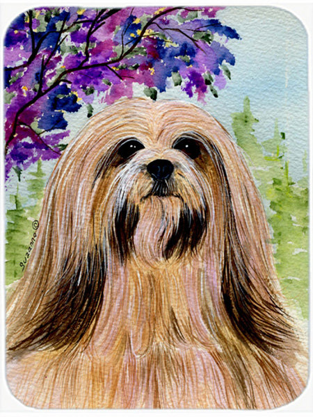 Lhasa Apso Glass Cutting Board