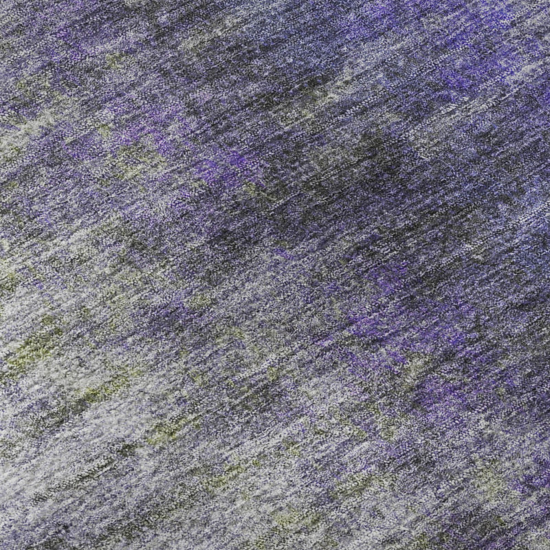 Premium Machine Washable Mayfield AMF2319 Casual Rug, 10' x 14', Purple