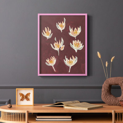 «Pink Potpourri I», reproduction encadrée - bois massif