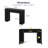 43.3" Fluted Narrow Console Table With Hidden Storage And Adjustable Shelves For Entryway, Black-371507001