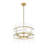 Eletto 5-Light Dimmable Glass Drum Chandelier-2031856677