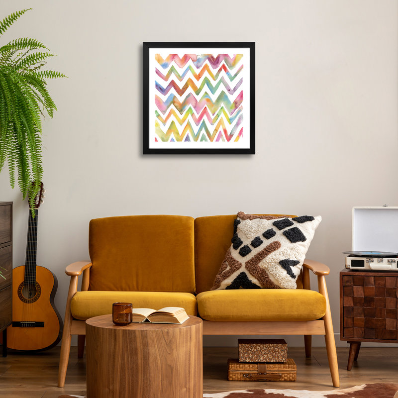 Chevron III - reproduction d'art murale - affiche de galerie, H 16 po x l 16 po