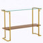 Console en verre pour le salon