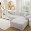 Housses pour canapé modulaires à texture rectangulaire - Protecteur durable et extensible pour canapé en forme de L, cadeaux gratuits inclus-1779669027-1779669029