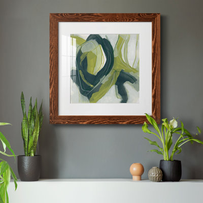 Verdigris Motion IV - reproduction encadrée de qualité supérieure - prête à être accrochée