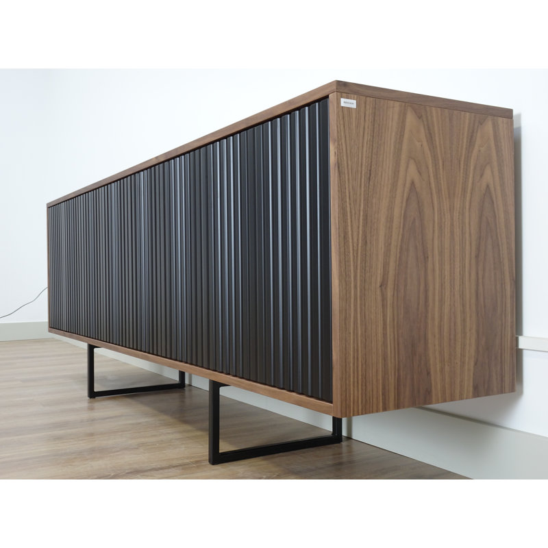 Largo 204cm Sideboard, Black/Brown